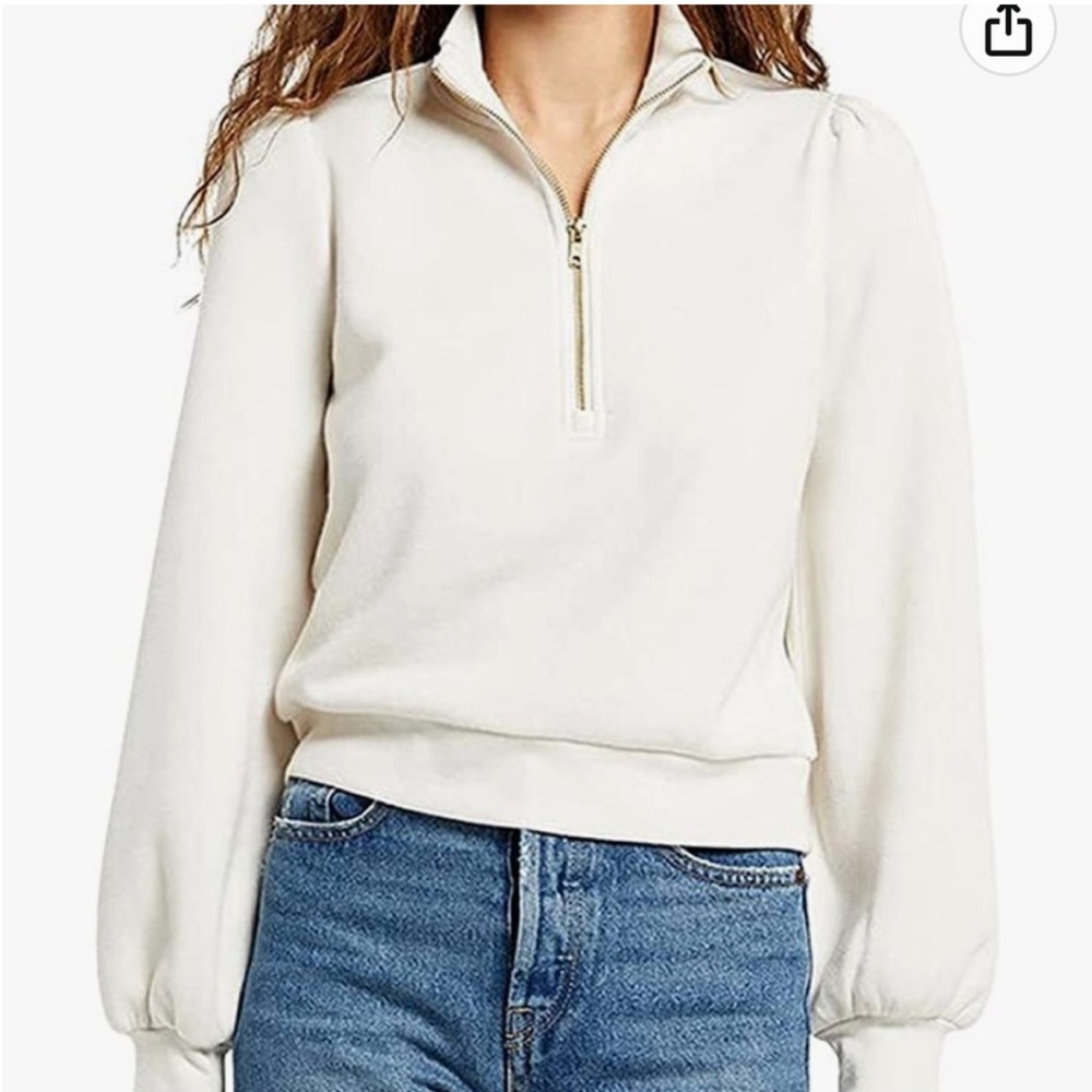 Z Supply Jandie Half Zip in Sandstone